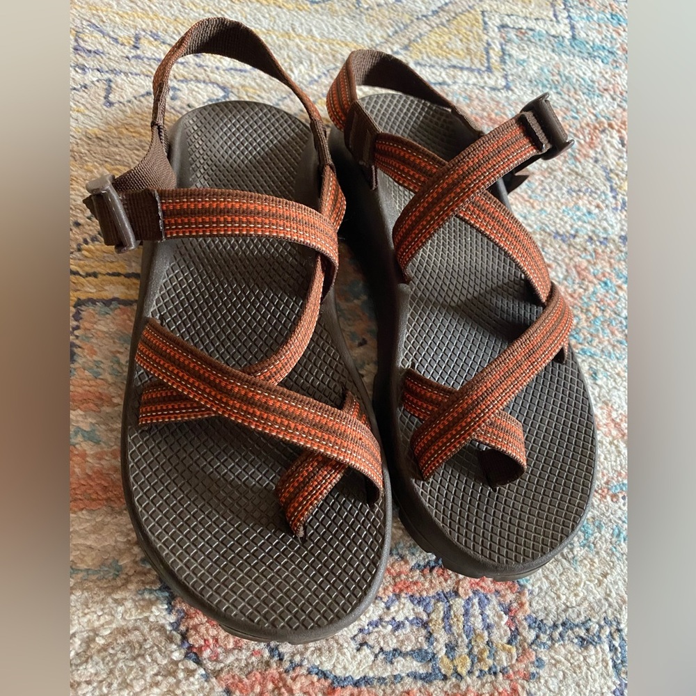 Chaco Z2 Women’s Brown and Orange Hiking Water Sandals